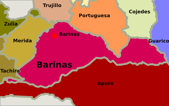 Mapa de busqueda inmuebles en Barinas Venezuela