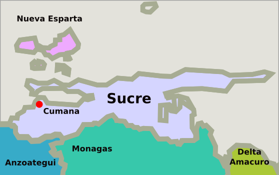 mapa de busqueda inmuebles en Sucre Venezuela